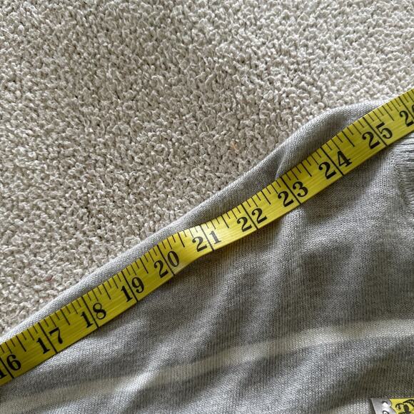 JAMISON Womens Sweater Small Gray Striped Cowl Neck Fitted Sleeve Relaxed Fit - Picture 10 of 10